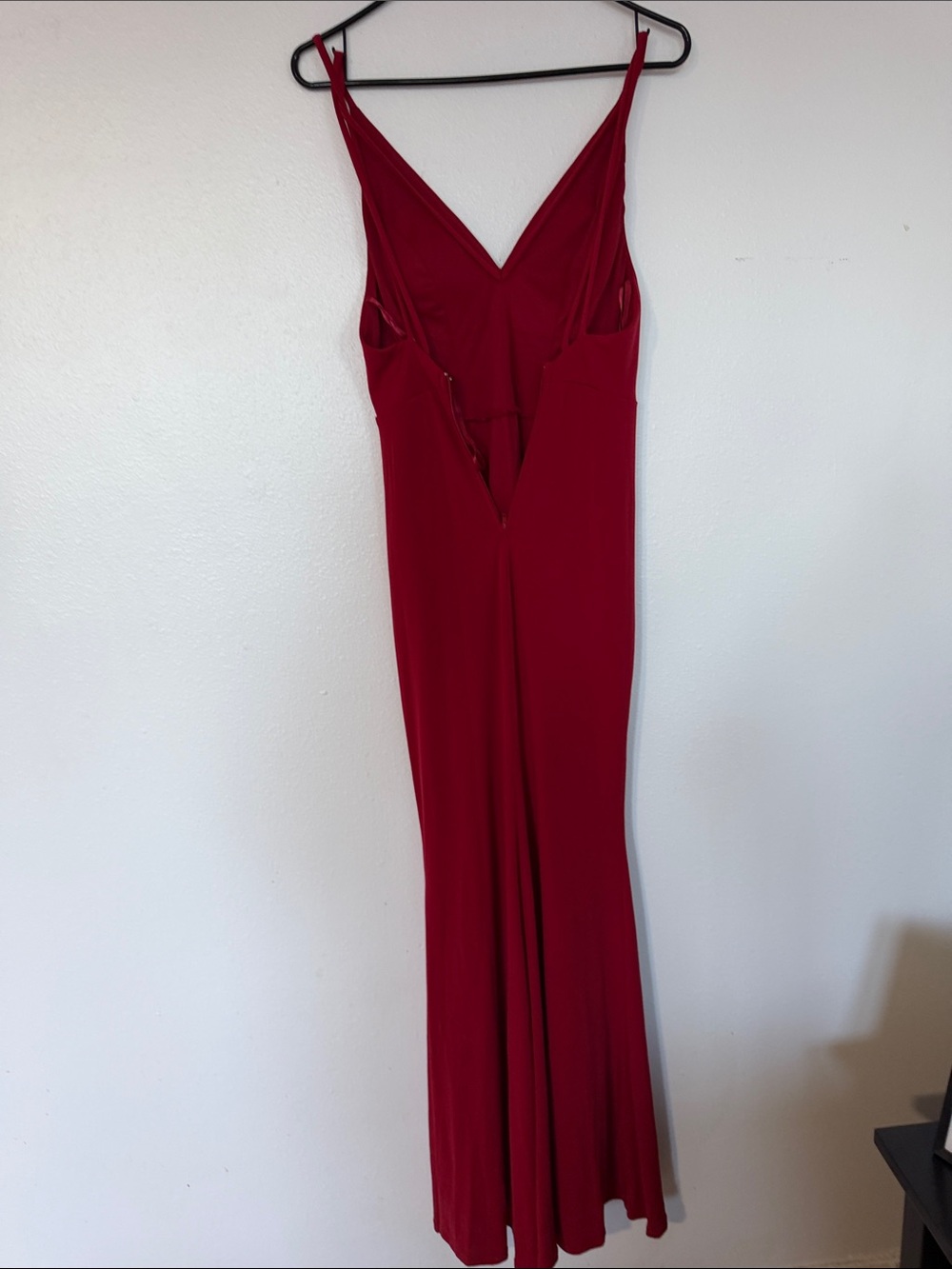 Red V-Neck Spaghetti Strap Evening Dress Perfect for homecoming /prom